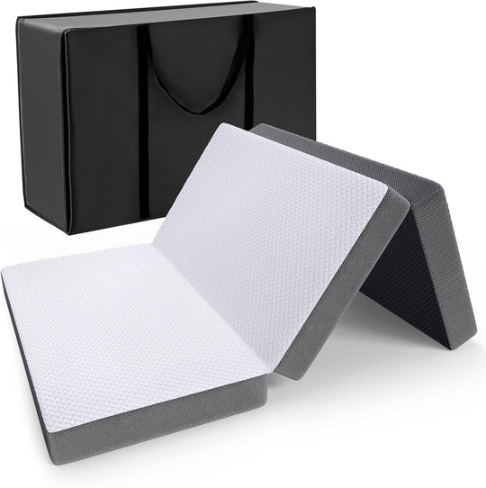 Foldable Folding Mattress Tri-Fold Memory Foam