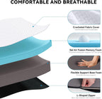 Foldable Folding Mattress Tri-Fold Memory Foam with Washable