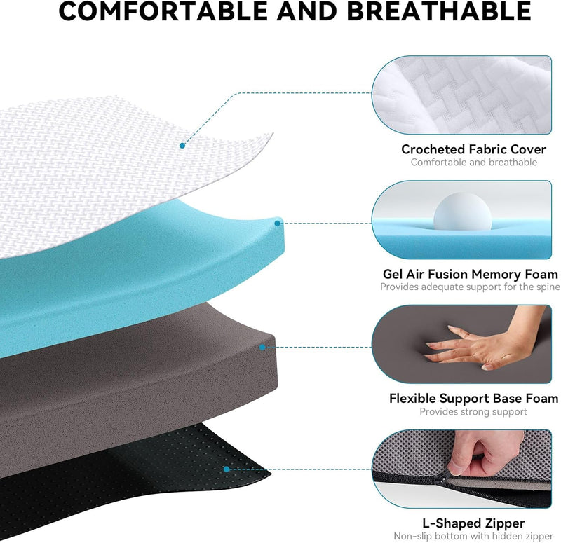 Foldable Folding Mattress Tri-Fold Memory Foam
