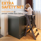 Foldable Kitchen Step Stool for Kids Space-Saving Standing