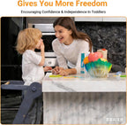 Foldable Kitchen Step Stool for Kids Space-Saving Standing