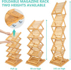 Foldable Magazine Rack Floor Stand Brochure Display Literature