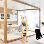 Foldable Magazine Rack Floor Stand Brochure Display Literature