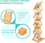 Foldable Magazine Rack Floor Stand Brochure Display Literature
