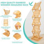 Foldable Magazine Rack Floor Stand Brochure Display Literature