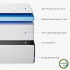 Foldable Mattress 10CM Folding Memory Foam