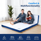 Foldable Mattress 4-Fold 90x190x15CM 6 Inch Folding
