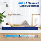 Foldable Mattress 4-Fold 90x190x15CM 6 Inch Folding