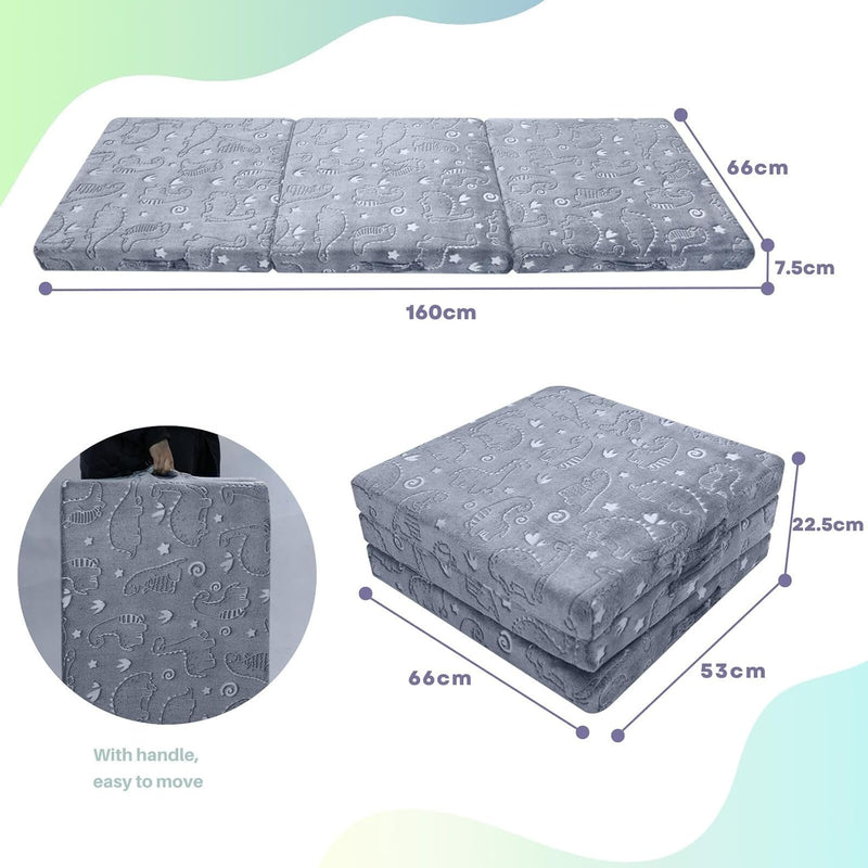 Foldable Mattress for Kids Glow in the Dark