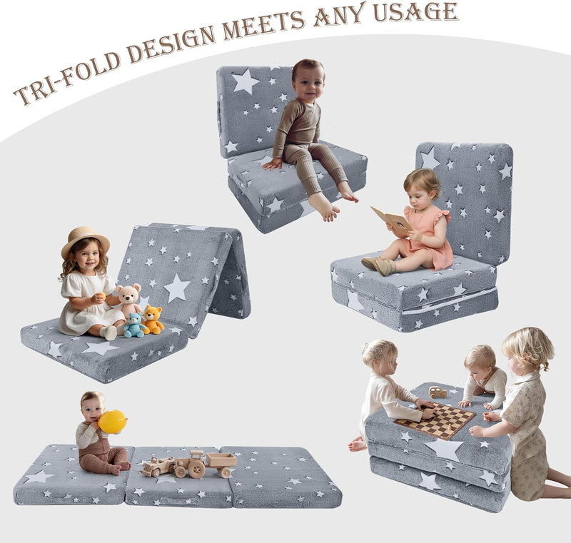 Foldable Mattress for Kids Glow in the Dark