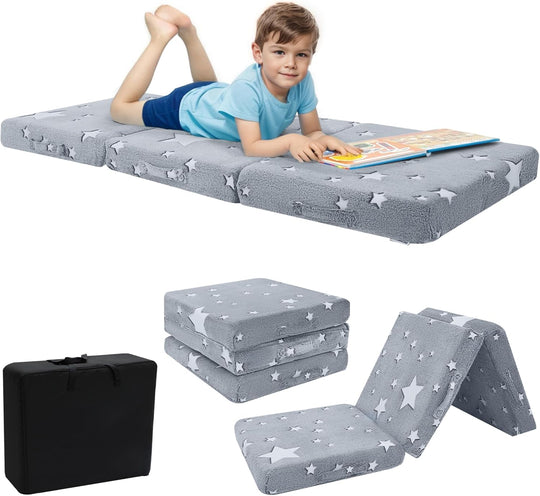 Foldable Mattress for Kids Glow Stars Toddler Chair