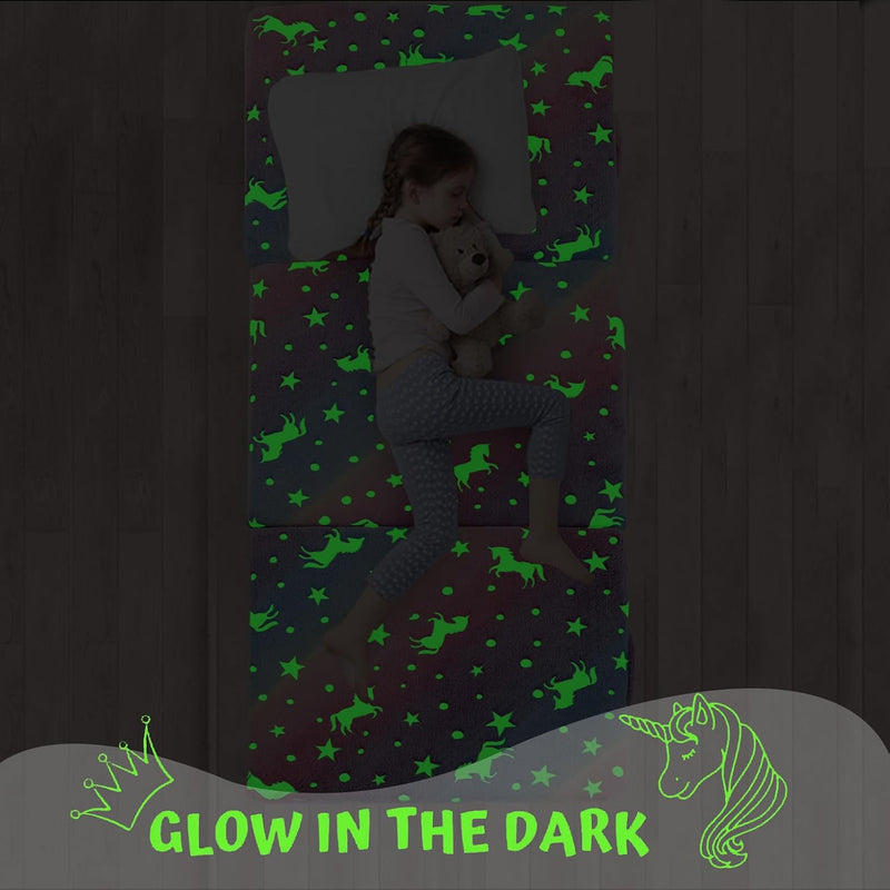 Foldable Mattress for Kids Glow Stars Toddler Chair