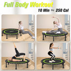 Foldable Mini Trampoline 40" Rebounder for Adults Kids