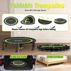 Foldable Mini Trampoline 40" Rebounder for Adults Kids
