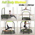Foldable Mini Trampoline 40" Rebounder for Adults Kids