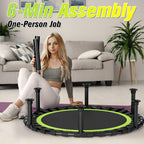 Foldable Mini Trampoline 40" Rebounder for Adults Kids