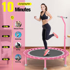 Foldable Mini Trampoline 40" Rebounder for Adults Kids