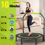 Foldable Mini Trampoline 40" Rebounder for Adults Kids