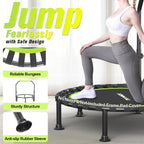 Foldable Mini Trampoline 40" Rebounder for Adults Kids