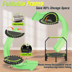 Foldable Mini Trampoline 40" Rebounder for Adults Kids