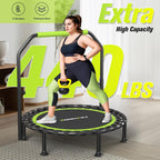 Foldable Mini Trampoline 40" Rebounder for Adults Kids