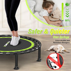 Foldable Mini Trampoline 40" Rebounder for Adults Kids