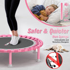 Foldable Mini Trampoline 40" Rebounder for Adults Kids