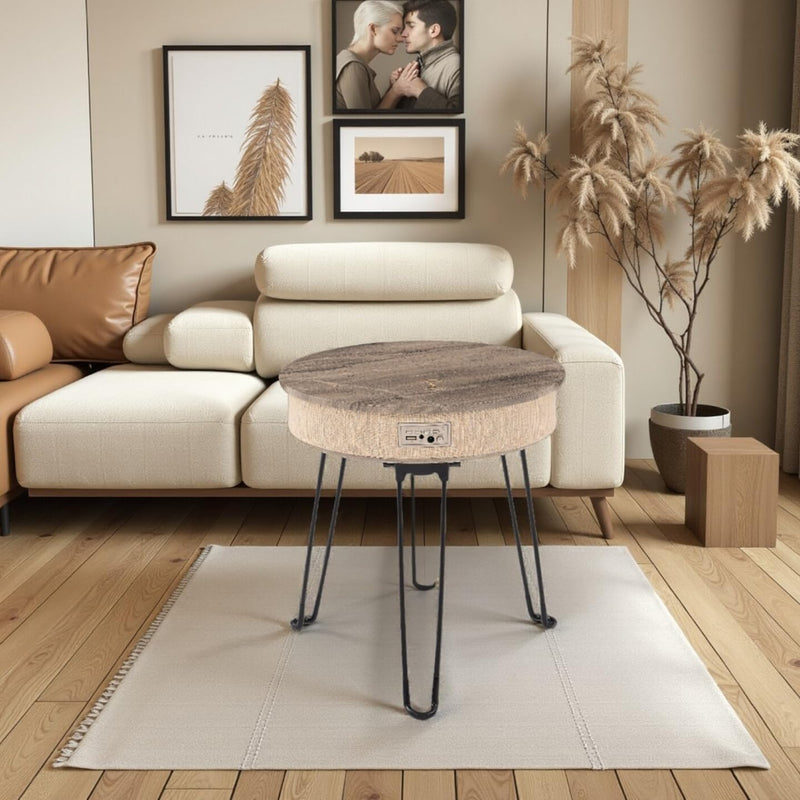 Foldable Multi-Function Coffee Music Table 10W Wireless Charging
