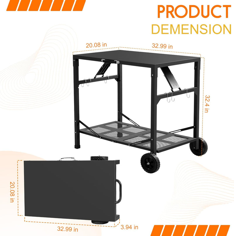 Foldable Pizza Oven Table