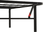 Foldable Platform Bed Frame Tool-Free Assembly Under-Bed Storage