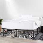 Foldable Platform Bed Frame Tool-Free Assembly Under-Bed Storage