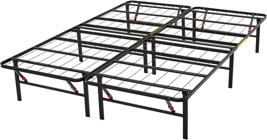 Foldable Platform Bed Frame Tool-Free Assembly Under-Bed Storage