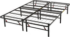 Foldable Platform Bed Frame Tool-Free Assembly Under-Bed Storage