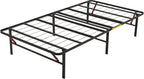 Foldable Platform Bed Frame Tool-Free Assembly Under-Bed Storage