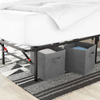 Foldable Platform Bed Frame Tool-Free Assembly Under-Bed Storage