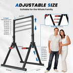 Foldable Power Tower Dip Station Free Standing Pull