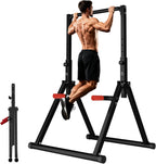 Foldable Power Tower Dip Station Pull Up Bar