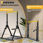 Foldable Power Tower Dip Station Free Standing Pull