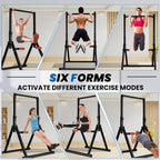 Foldable Power Tower Dip Station Pull Up Bar