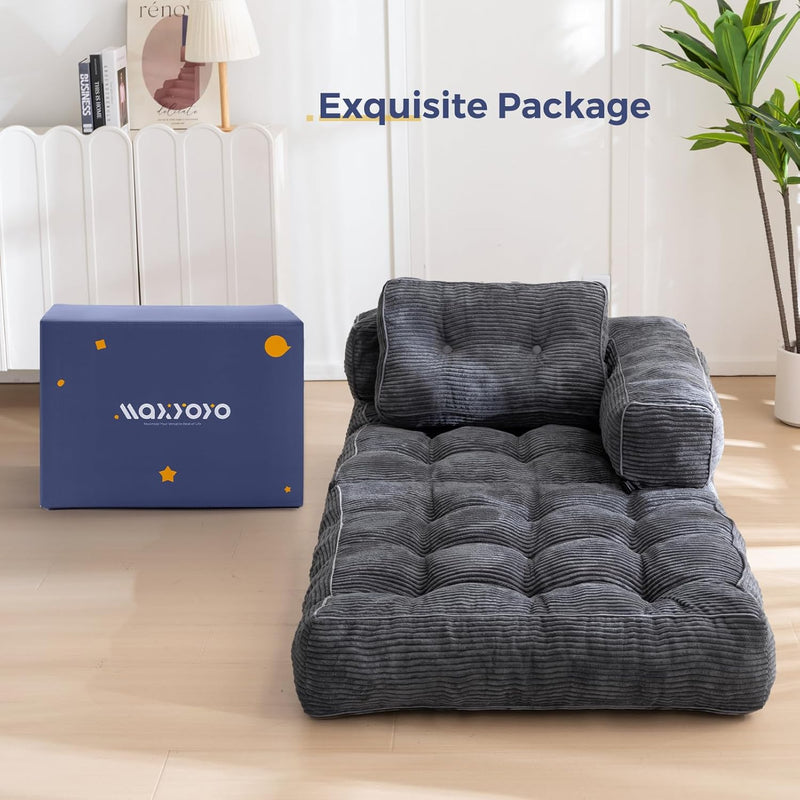 Foldable Sofa Bed Bean Bag Couch Convertible Sleeper