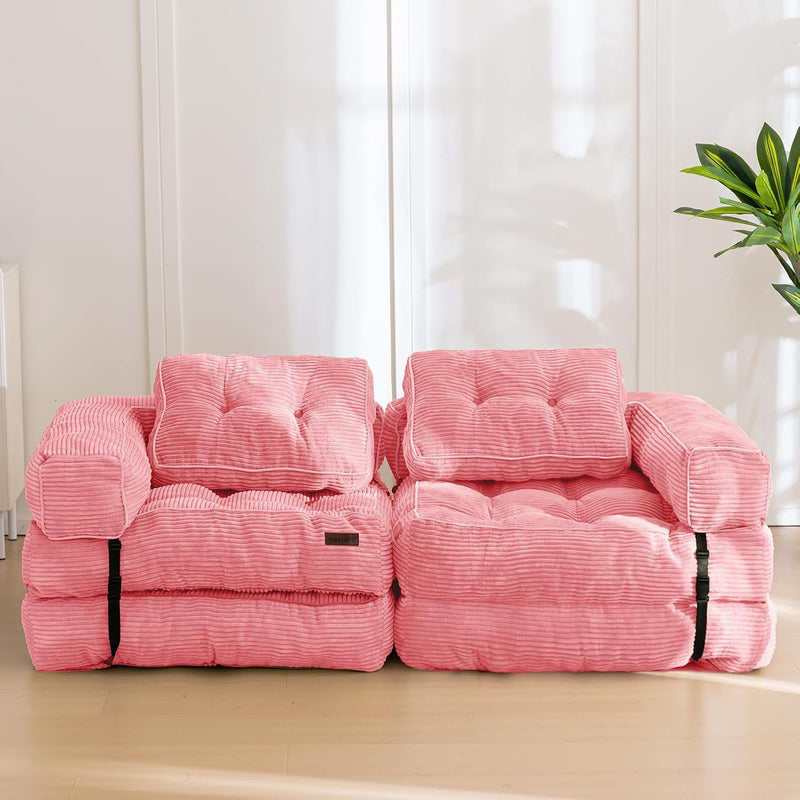 Foldable Sofa Bed Bean Bag Couch Convertible Sleeper