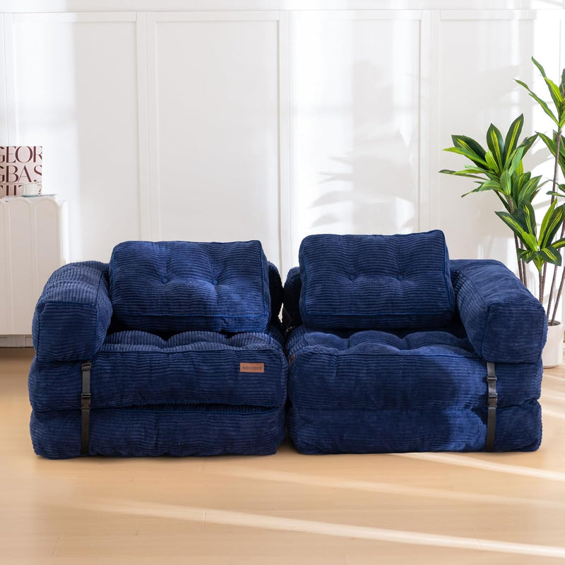 Foldable Sofa Bed Bean Bag Couch Convertible Sleeper