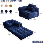 Foldable Sofa Bed Bean Bag Couch Convertible Sleeper