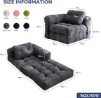 Foldable Sofa Bed Bean Bag Couch Convertible Sleeper