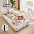 Foldable Sofa Bed Bean Bag Couch Convertible Sleeper