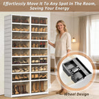 Foldable Stackable Shoe Storage Cabinet 9 Tiers Organiser