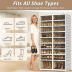 Foldable Stackable Shoe Storage Cabinet 9 Tiers Organiser