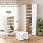 Foldable Stackable Shoe Storage Cabinet 9 Tiers Organiser