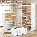 Foldable Stackable Shoe Storage Cabinet 9 Tiers Organiser