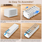 Foldable Stackable Shoe Storage Cabinet 9 Tiers Organiser